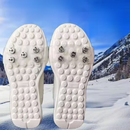 Outdoor Snow Hiking Invisible Ice Cleats ✅5-Spike Steel-Cleat Shoe Covers – Extreme Grip on Ice & Snow!