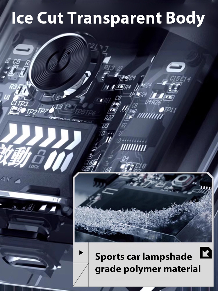 【Twin Engine Trend Mecha Razor】Dual-engine power, mecha design, intelligent contouring system