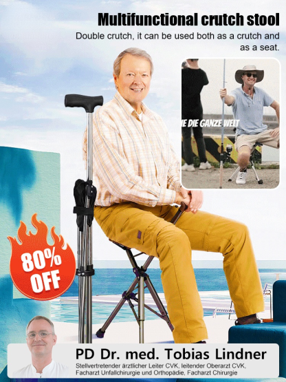🪑 Outdoor Folding Crutch Chair Recommended by European Mobility & Rehab Experts! 🏆 #1 Best Seller – Amazon Medical & Care Supplies