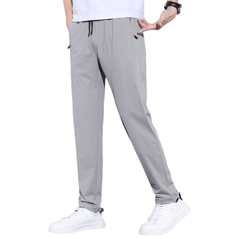 Summer ultra-thin breathable ice silk pants