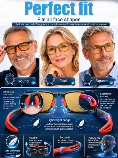 🕶️ Stop Switching Glasses! Smart Zoom Photosensitive Eyewear – Read, Drive & Protect in One Pair