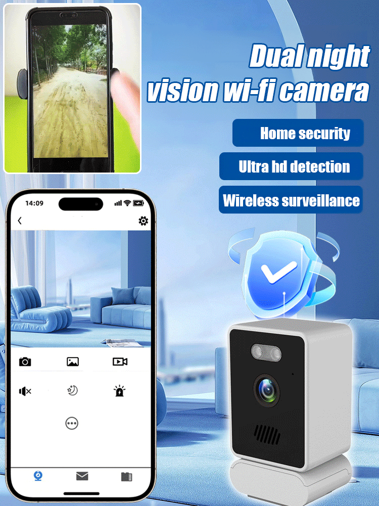 AI Smart Surveillance Camera: No Wires, No Wi-Fi, 90-Day Battery for Total Peace of Mind