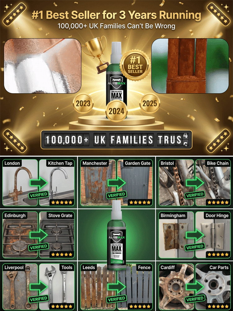 🛠️ 【Instant Rust Eraser】Ultra-Strong Metal Revival Spray