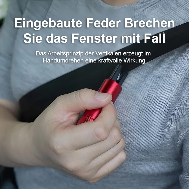 2-in-1 Auto-Notsicherheitshammer: Glasbrecher & Sicherheitsgurtschneider
