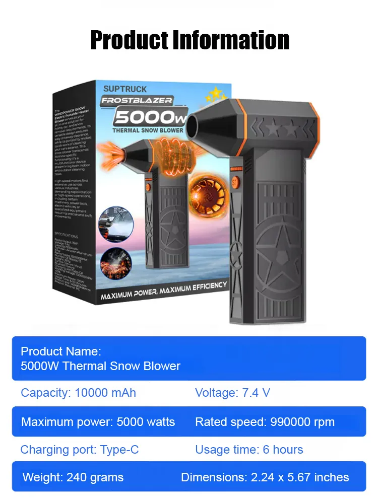  No More Shoveling! 5000W Turbo Snow Melter ❄️