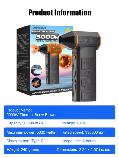  No More Shoveling! 5000W Turbo Snow Melter ❄️