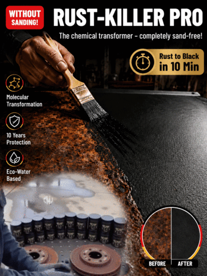 【Rust Prevention from the Source】Water-based metal paint rust remover agent⚡Watch rust vanish in 60 seconds—no sanding, no scraping.