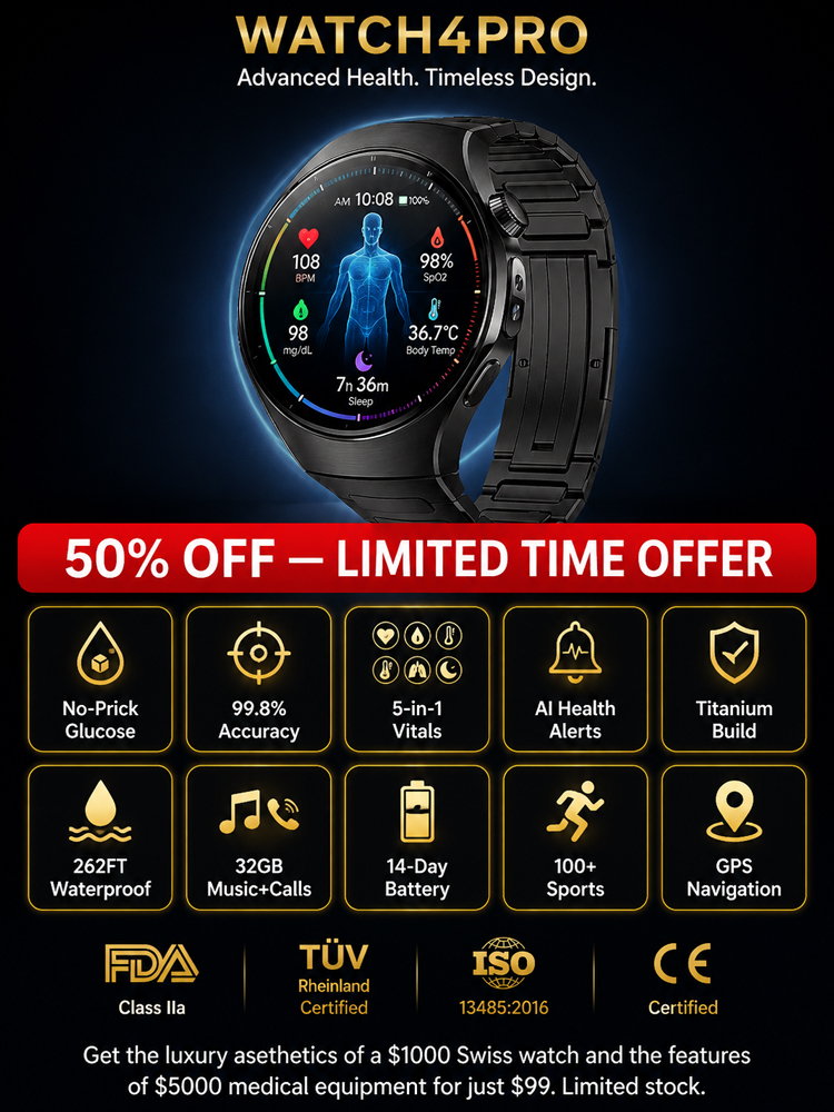 【Endorsed by Medical Doctors!】The Latest Smart Health Watch！The Premium Choice for Professionals!