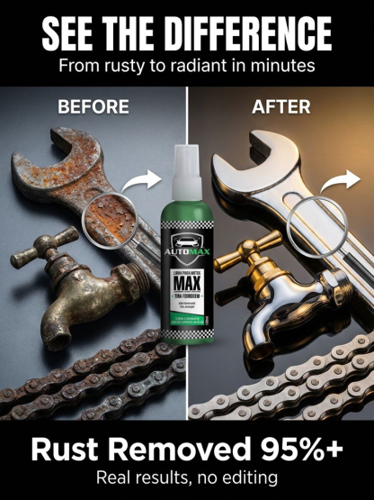🛠️ 【Instant Rust Eraser】Ultra-Strong Metal Revival Spray