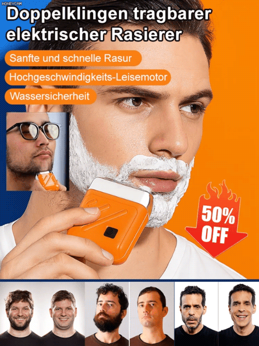 Kleiner, mit Stahlkanone aufgehängter Magnetkopfrasierer