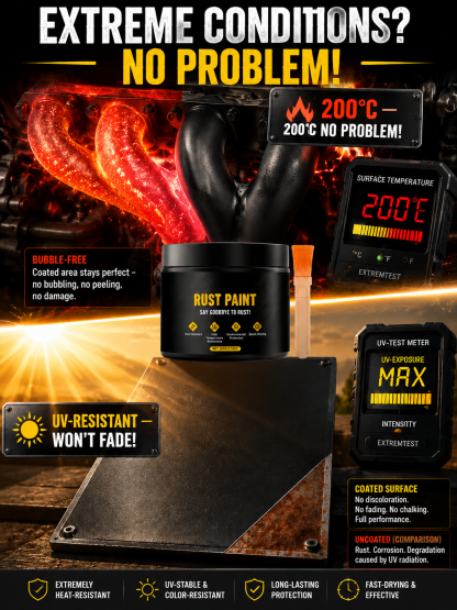 【Rust Prevention from the Source】Water-based metal paint rust remover agent⚡Watch rust vanish in 60 seconds—no sanding, no scraping.