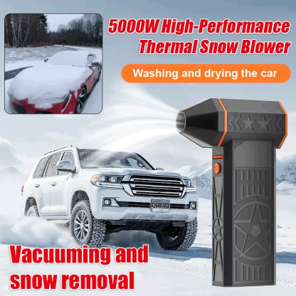 【Clear Snow in 3 Seconds—Without Damaging Your Car 🚗】 Thermal Storm Turbine Blower for Snow & Dust Removal, Drying, Fire Starting, and Inflation 🔥