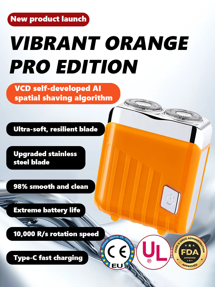 【Sweep Away Stubble】Alloy Double-Head Electric Shaver