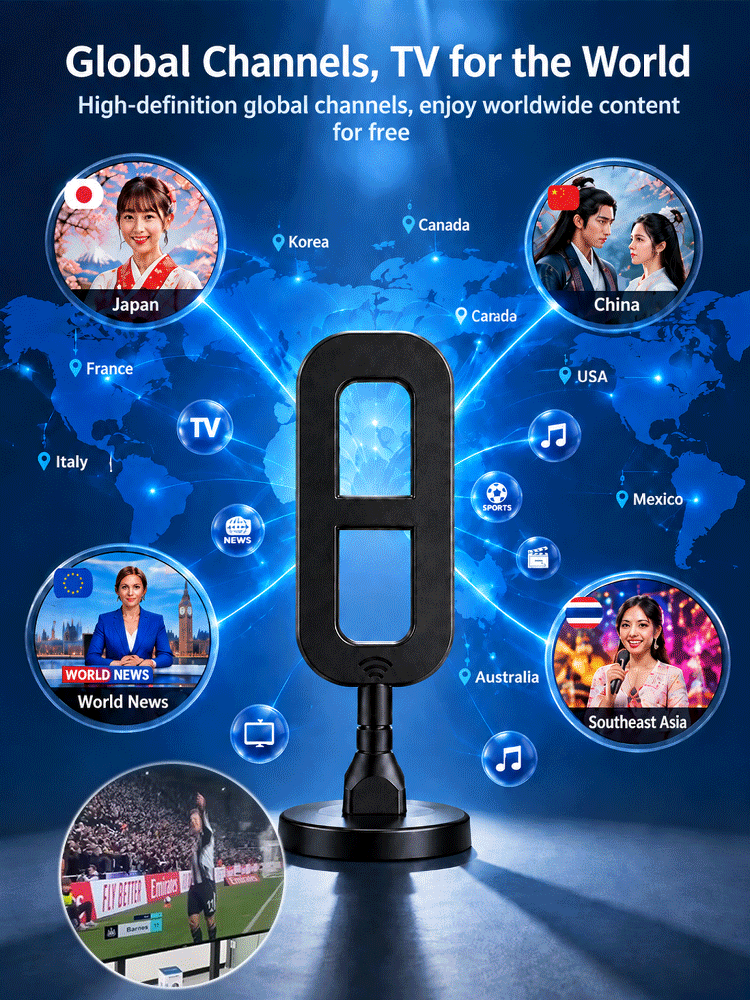 📺 X-Radar HD Antenna | 1000+ Free Channels for Life