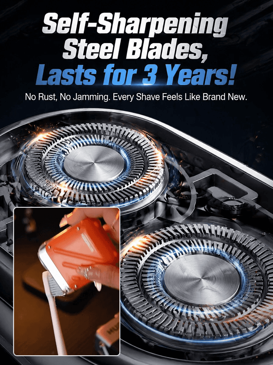 Rotary Dual-Ring Electric Shaver
