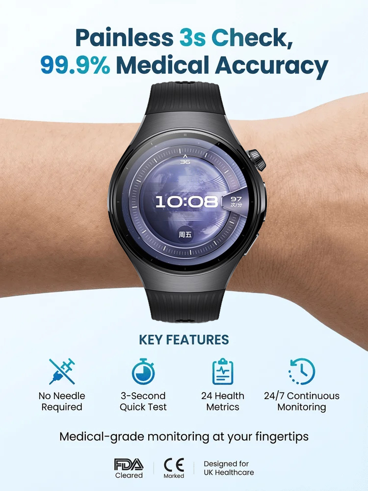 🩺 Trusted by Doctors Worldwide! The All-New Smart Health Pro Watch – Where Precision Meets Peace of Mind 🔥 90% OFF + FREE Shipping (Only for the first 100 buyers!) ⏳ Offer ends in 2 hours! 🎁 2nd Item for Just £20