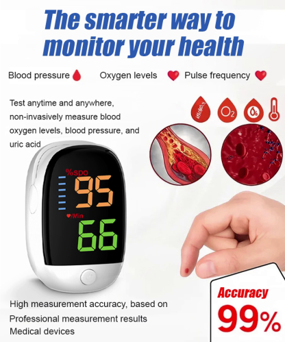 【No Pricking • 99% Accuracy】Advanced All-in-One Health Monitor