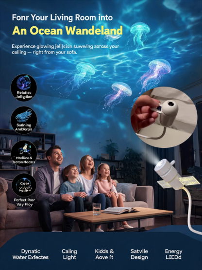 Dual-Mode Projection Night Light [Starry Sky & Ocean]