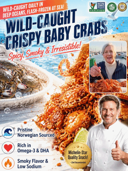 🚫 Stop Eating Junk! Try Oven-Baked Alaskan Crispy Crabs – Crunchier Than Chips!