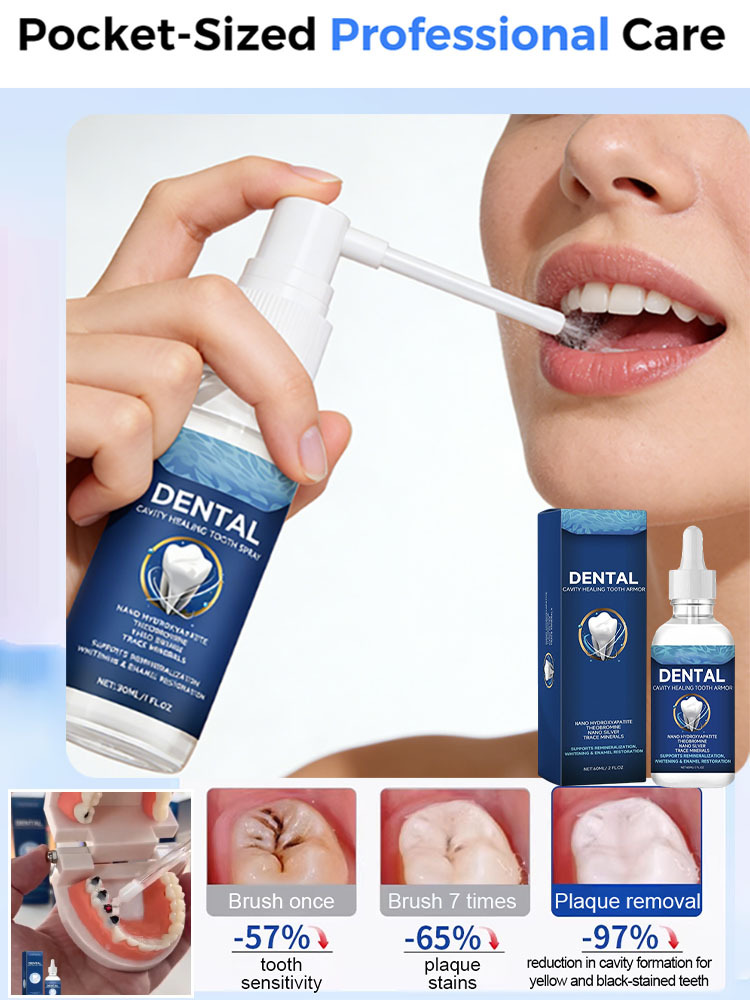 🦷 Tooth Regeneration Care Drops Powered by Shark Cartilage Protein + Hydroxyapatite  ✨Whitens teeth • Repairs enamel • Freshens breath • Supports natural tooth renewal