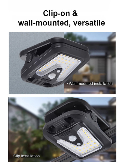 ☀️Smart Motion-Sensing Solar Clip Light with – Power That Lasts