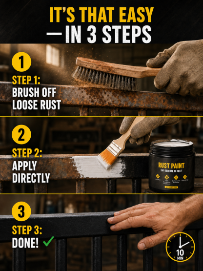 【Rust Prevention from the Source】Water-based metal paint rust remover agent⚡Watch rust vanish in 60 seconds—no sanding, no scraping.