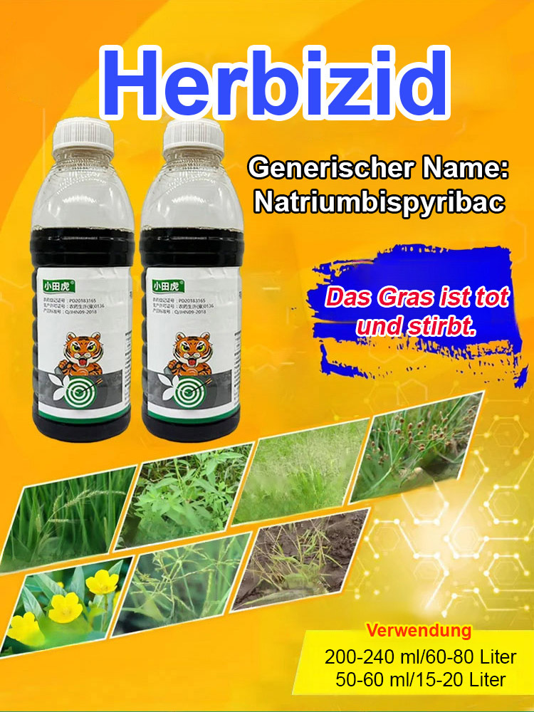 Eine gründliche Unkrautbeseitigung, die dem Boden nicht schadet – eine Flasche reicht für 3 bis 5 Morgen Land.