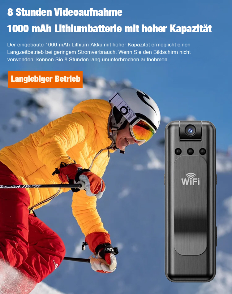 Mini-Infrarot-Nachtsichtkamera mit extrem langer Akkulaufzeit 😊 Behalten Sie auch unterwegs jederzeit den Überblick