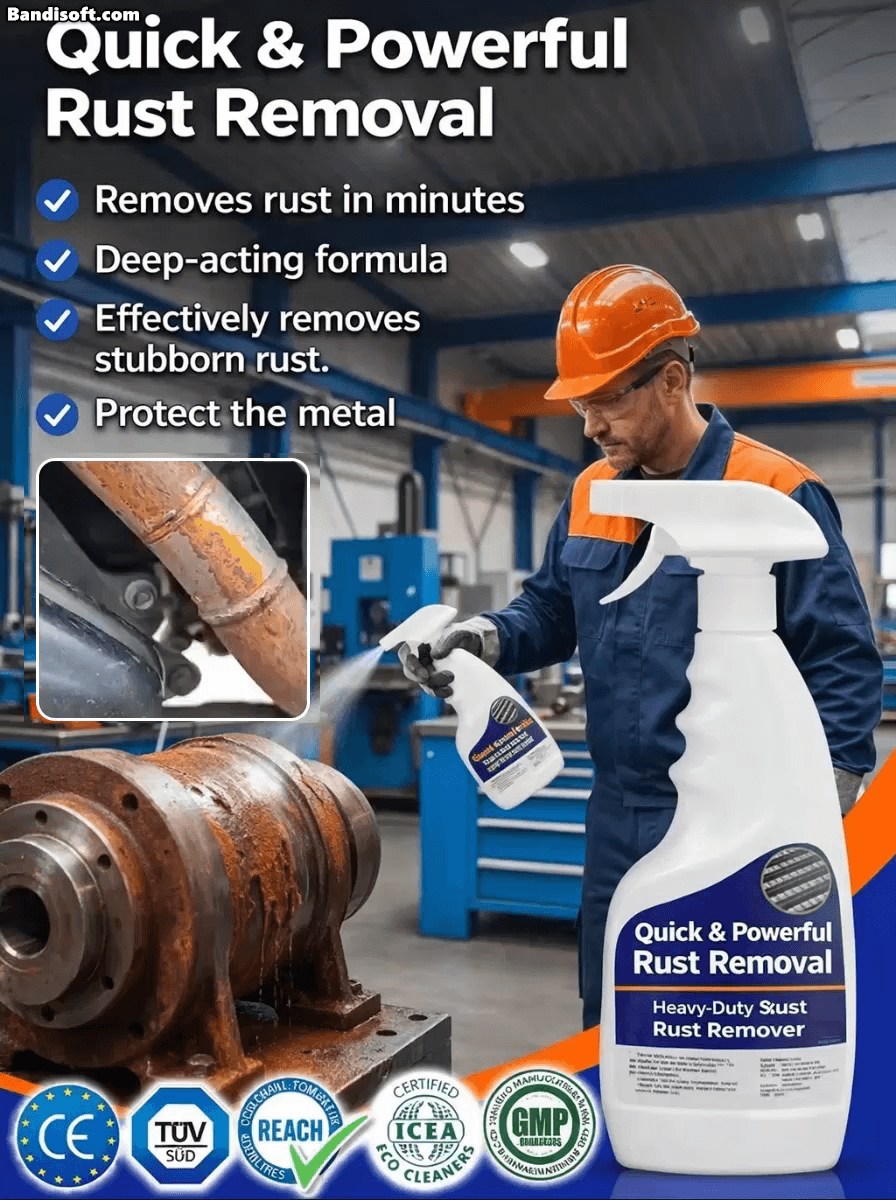 🛠️ 【Instant Rust Eraser】Ultra-Strong Metal Revival Spray