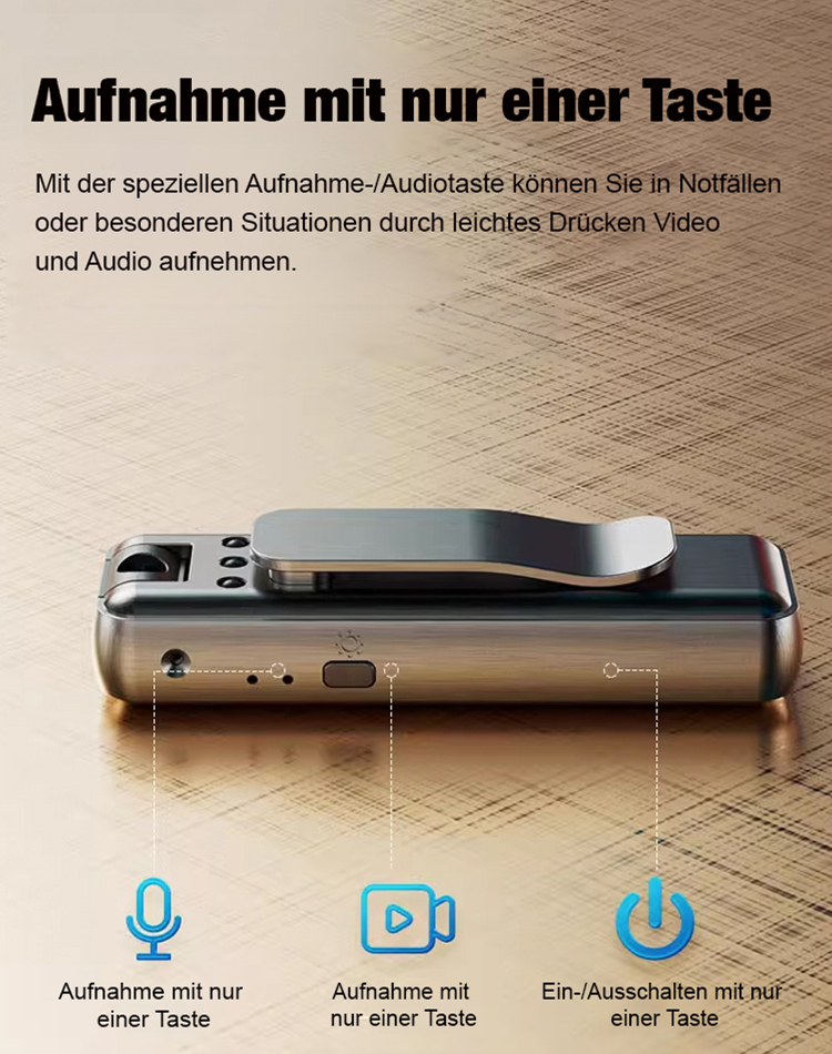 Mini-Infrarot-Nachtsichtkamera mit extrem langer Akkulaufzeit 😊 Behalten Sie auch unterwegs jederzeit den Überblick