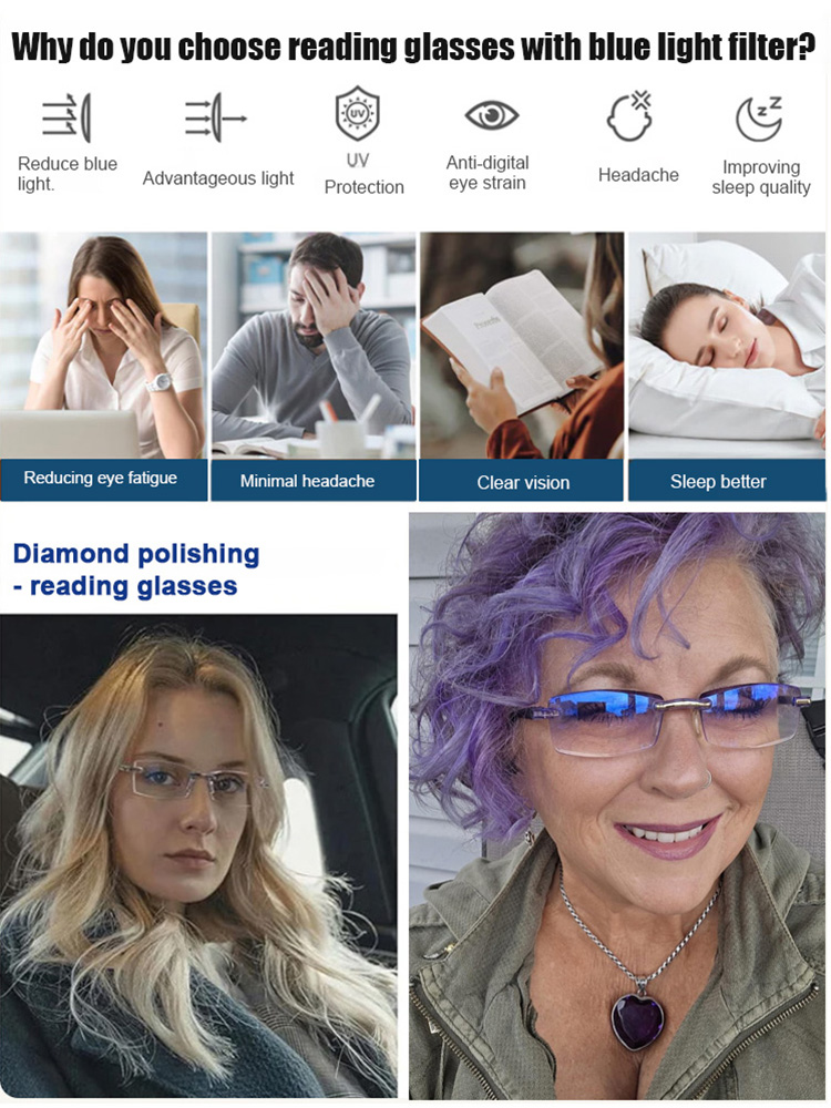 Smart Zoom Glasses ✨ No eye exam needed — the lens power automatically adjusts to your vision needs, from –7 to +7. Blocks up to 99.9% of harmful blue light! ✨