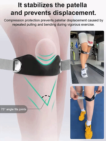 Professional patellar strap shock--absorbing breathable protector