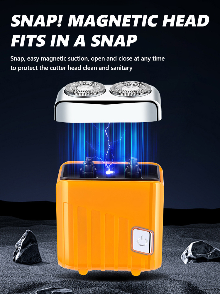 【Sweep Away Stubble】Alloy Double-Head Electric Shaver