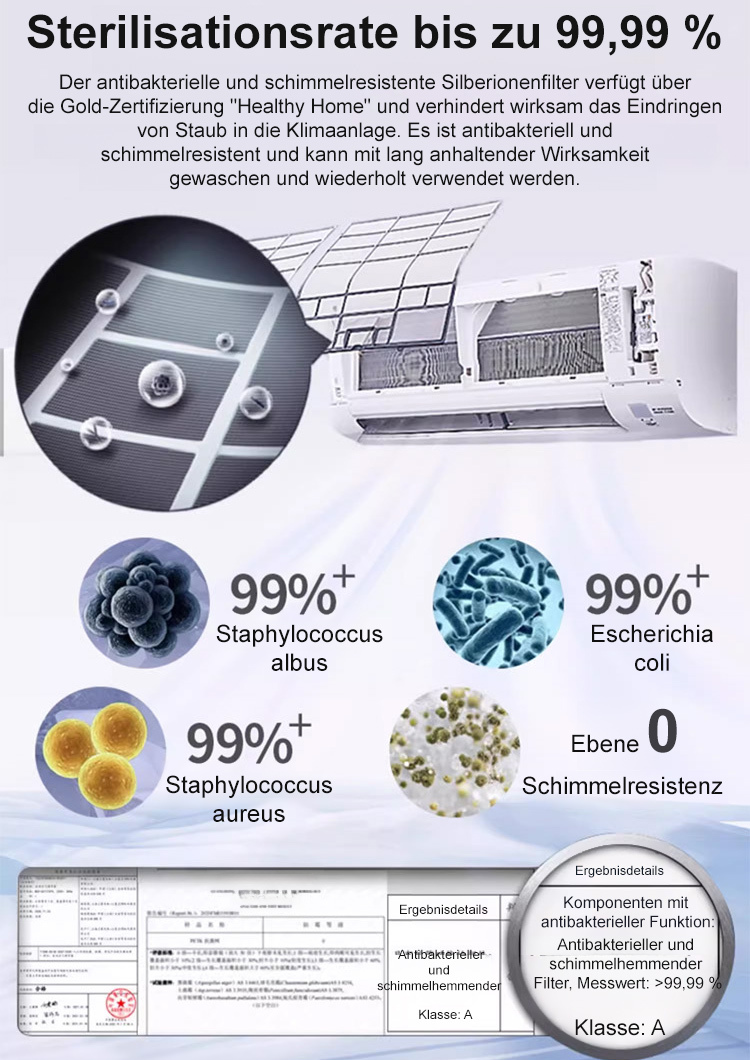 Moderne LED-Anzeige Warm- und Kaltluft tragbare Klimaanlage