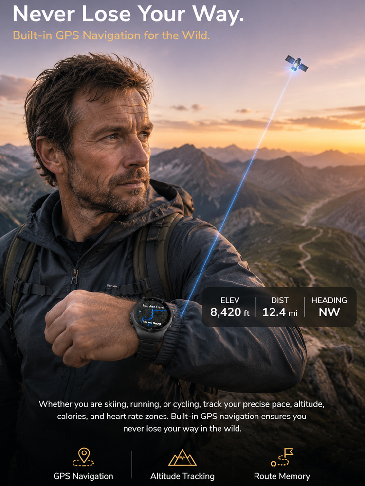 【Endorsed by Medical Doctors!】The Latest Smart Health Watch！The Premium Choice for Professionals!