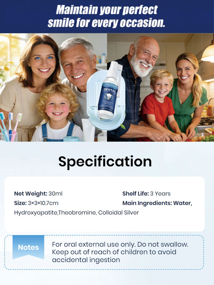 🦷 Tooth Regeneration Care Drops Powered by Shark Cartilage Protein + Hydroxyapatite  ✨Whitens teeth • Repairs enamel • Freshens breath • Supports natural tooth renewal