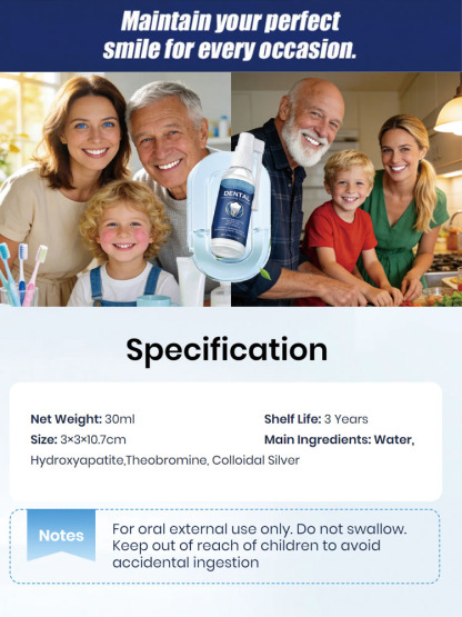 🦷 Tooth Regeneration Care Drops Powered by Shark Cartilage Protein + Hydroxyapatite  ✨Whitens teeth • Repairs enamel • Freshens breath • Supports natural tooth renewal