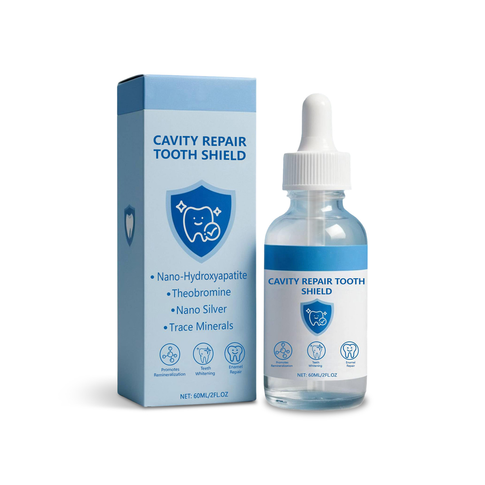 Hydroxyapatite Tooth Protection Drops🦷Whitens teeth • Repairs enamel • Freshens breath • Supports natural tooth renewal