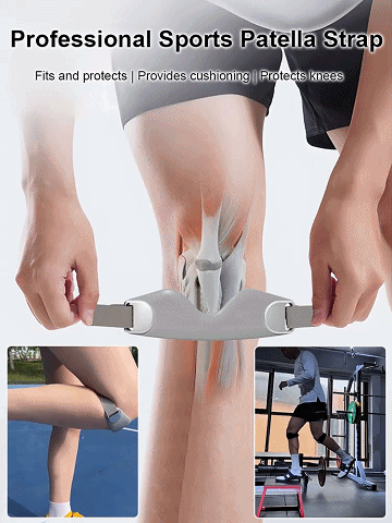 Professional patellar strap shock--absorbing breathable protector