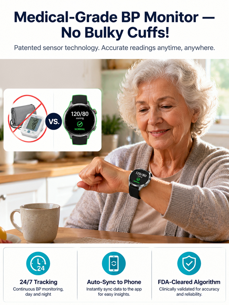 🩺 【Endorsed by Medical Doctors!】The Latest Smart Health Watch！The Premium Choice for Professionals! 🔥 90% OFF + FREE Shipping (Only for the first 100 buyers!) 