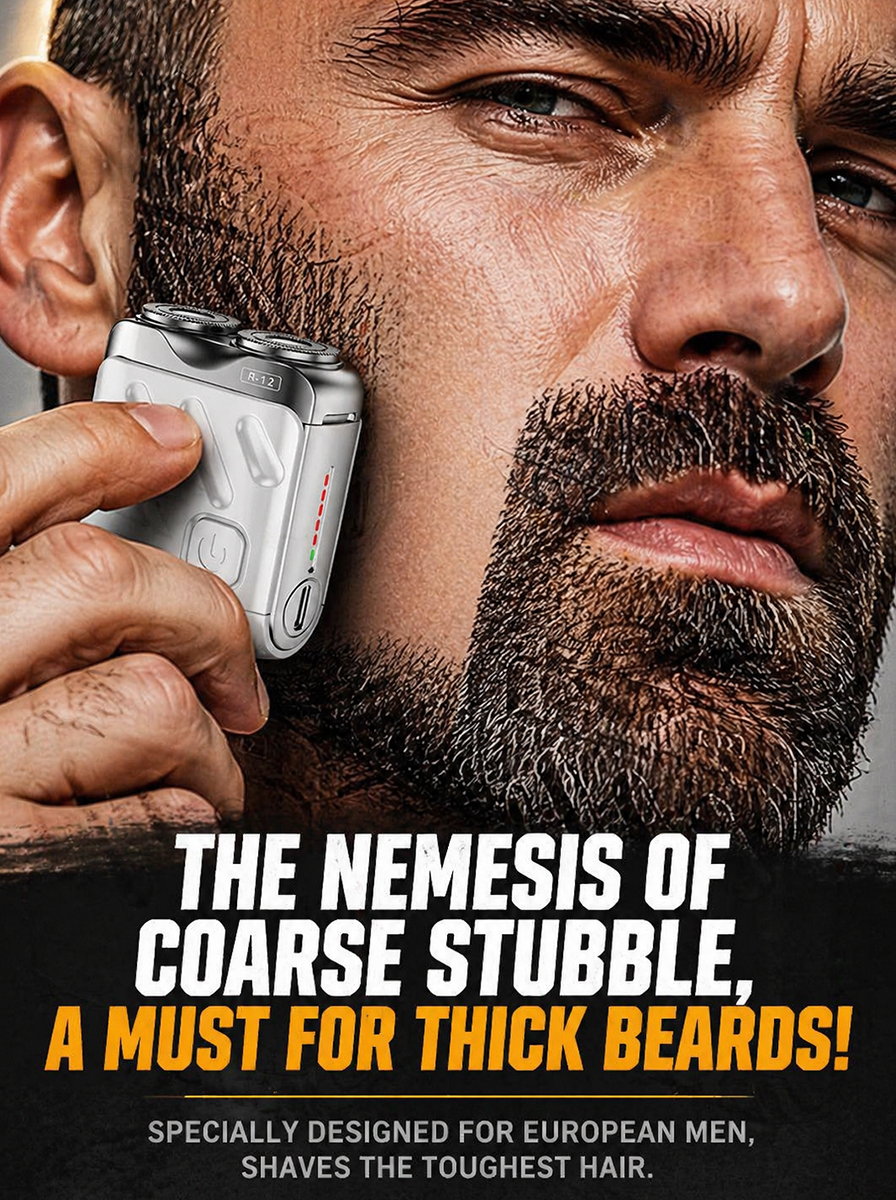 Rotary Dual-Ring Electric Shaver