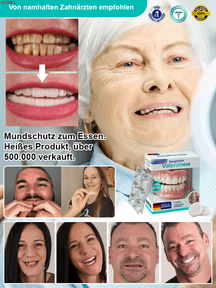 Natürliches Lächeln erzeugen | Ästhetik verbessern | Individual-Prothesen-Set