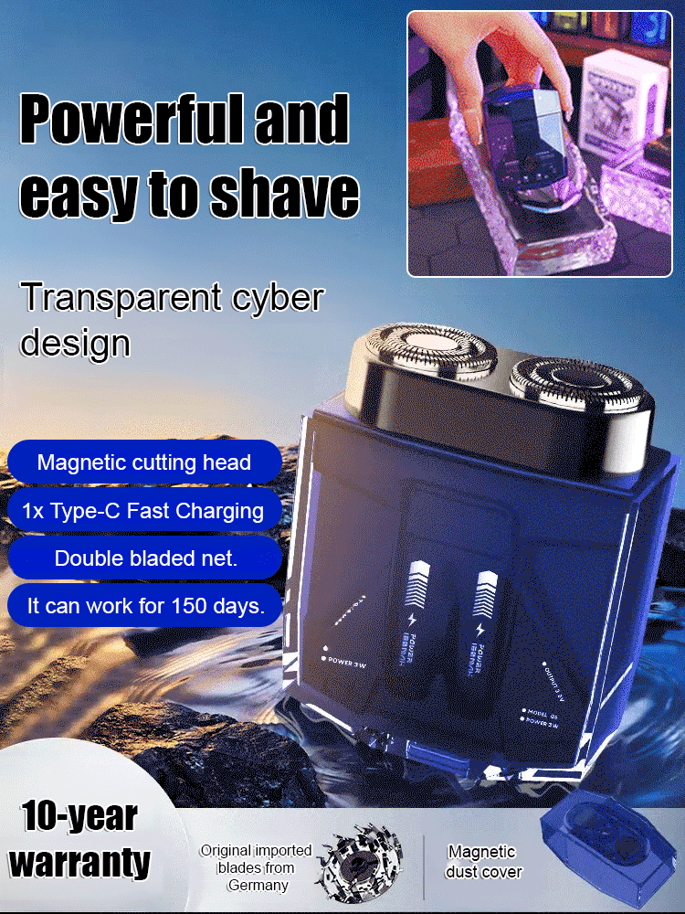 Twin-engine trendy mecha razor