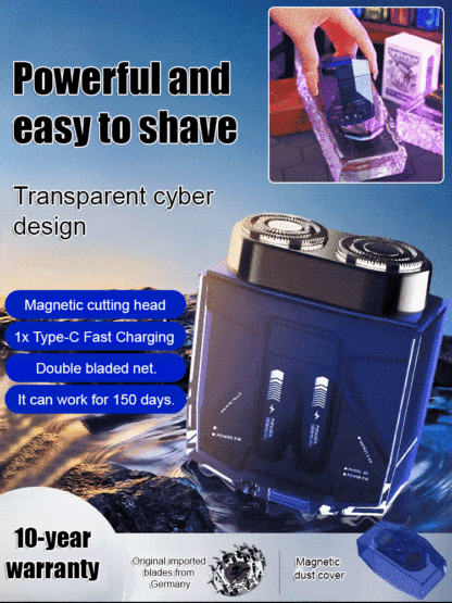 Twin-engine trendy mecha razor