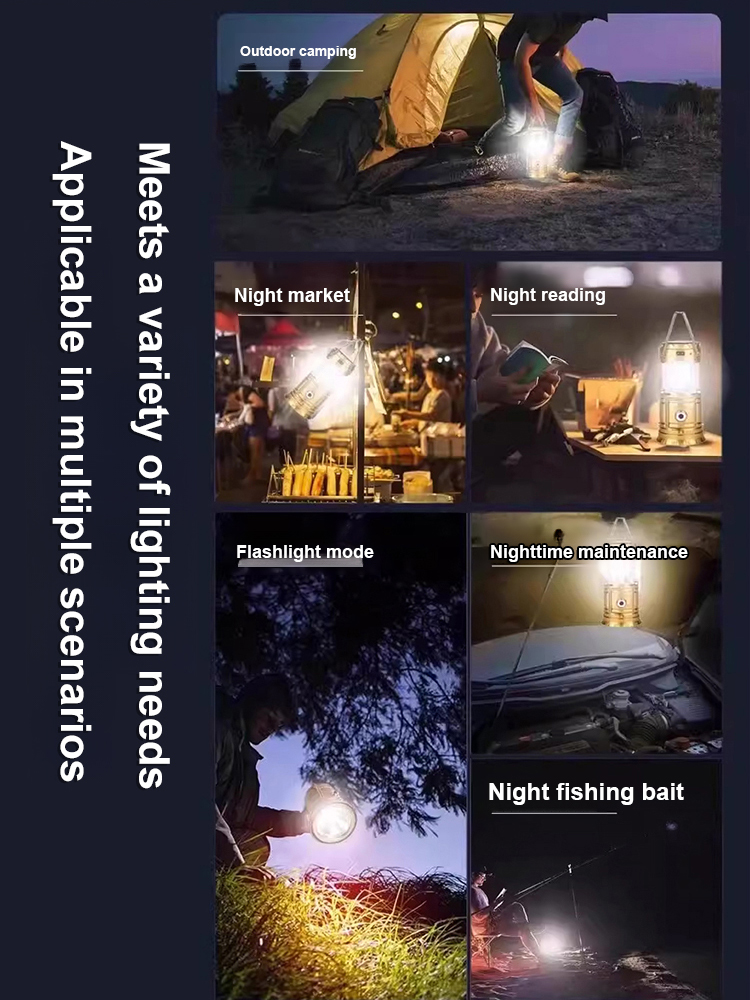 【 Four Uses in One Lamp 】 A 72-hour ultra-long battery life lighting lamp