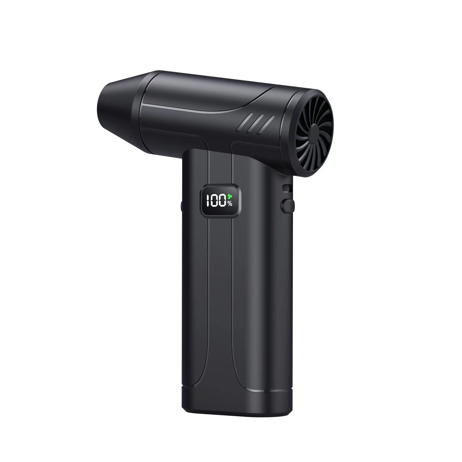 Turbocharged dust removal and snow blowing fan