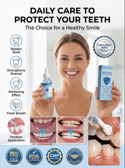  Hydroxyapatite Tooth Protection Drops🦷Whitens teeth • Repairs enamel • Freshens breath • Supports natural tooth renewal