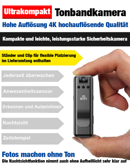 Mini-Infrarot-Nachtsichtkamera mit extrem langer Akkulaufzeit 😊 Behalten Sie auch unterwegs jederzeit den Überblick