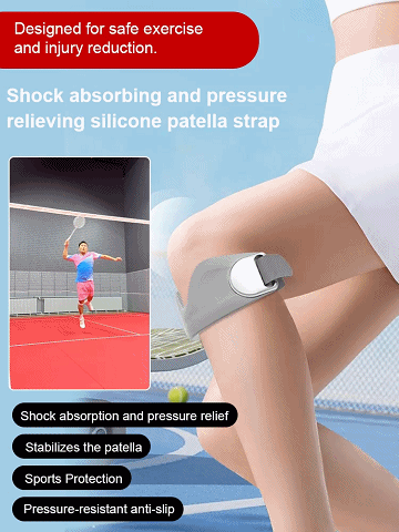 Professional patellar strap shock--absorbing breathable protector