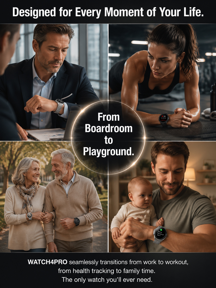 【Endorsed by Medical Doctors!】The Latest Smart Health Watch！The Premium Choice for Professionals!